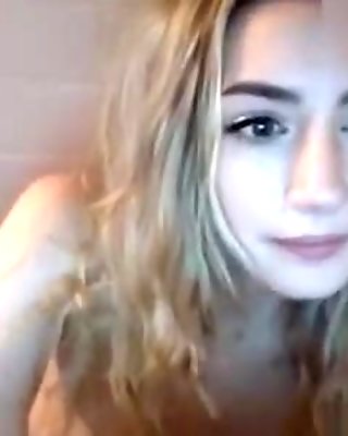 Amazing Webcam clip with Blonde scenes