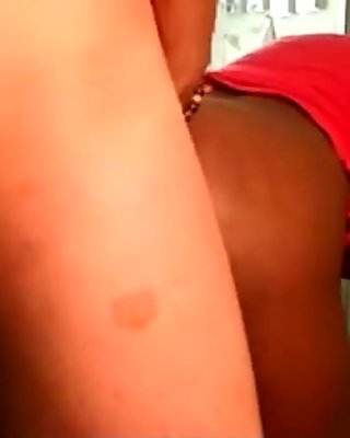 Big booty black girl gets doggystyle fucked and rides her bf on the sofa