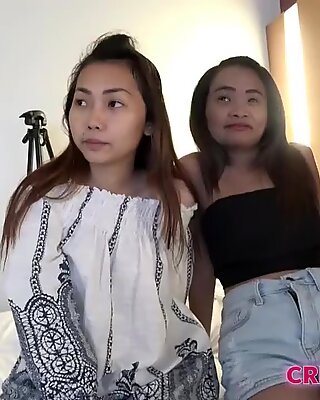 Creampie Dreier mit zwei sexy Thai Mädels